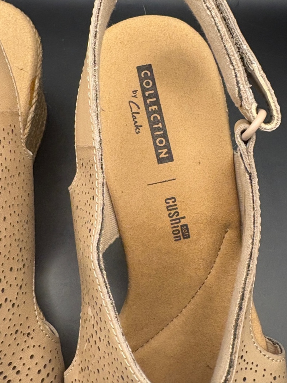 Collections by Clarks Lafley Rosen espadrille wedge sandals size 7.5 - Picture 6 of 7